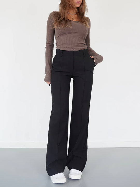 Erave | Hose mit Weiter Passform – High-Waist für Eleganz und Komfort