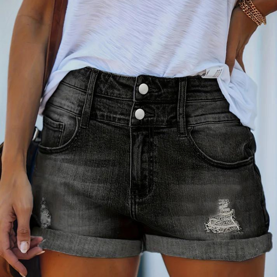 Hadria | Damen Stretch-Denim-Shorts – Bequeme und stylische Shorts für warme Tage