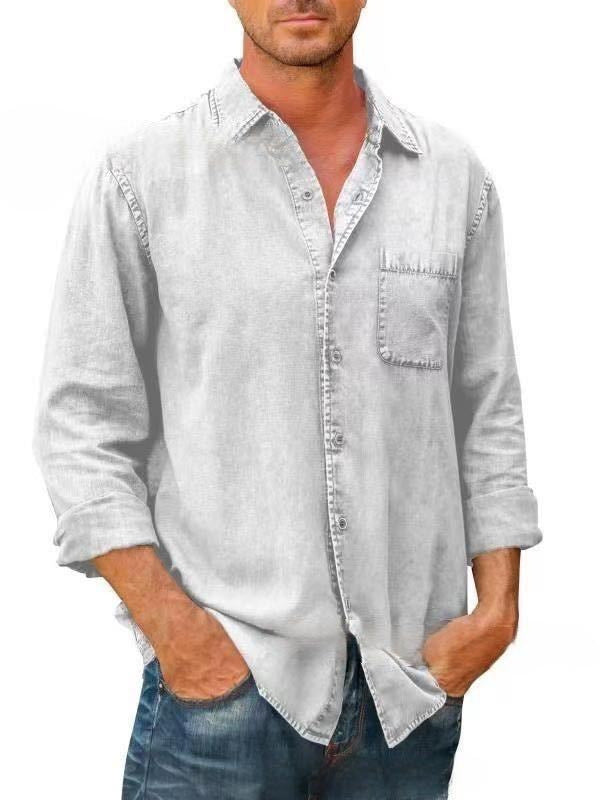 Kevin | Herren-Denim-Hemd – Klassischer Stil und Bequemlichkeit für Jeden Tag
