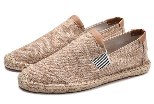 Besdian | Handgefertigte Leinwandstroh-Loafers – Stilvoll und bequem für jeden Anlass