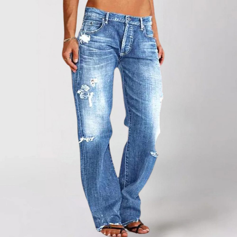 Victoliani | Lockere Weit Geschnittene Damen-Jeans – Stilvoll und Bequem