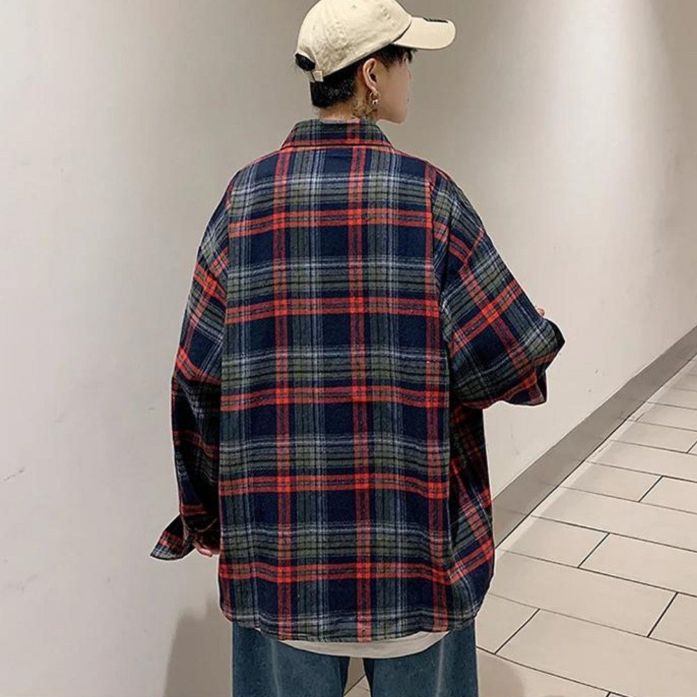 Kartieve | Übergrößes Holzfällerhemd für Herren – Lässiger, Trendiger Look