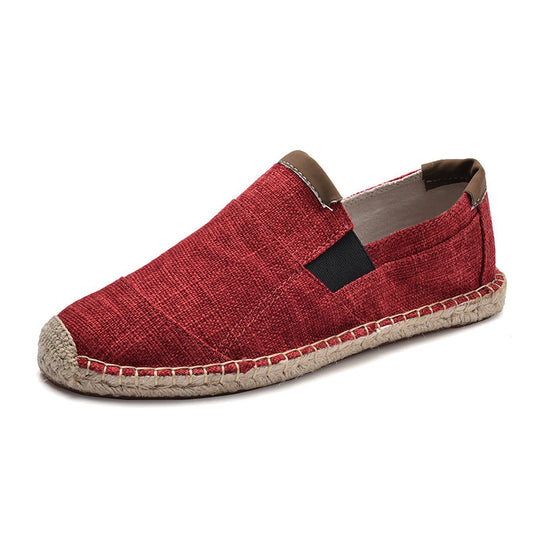 Besdian | Handgefertigte Leinwandstroh-Loafers – Stilvoll und bequem für jeden Anlass