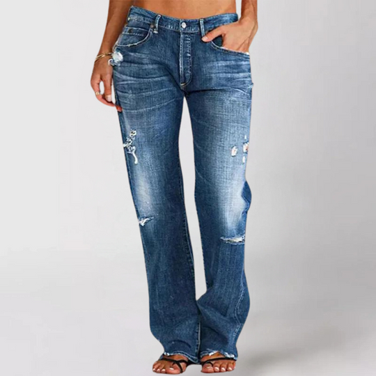 Victoliani | Lockere Weit Geschnittene Damen-Jeans – Stilvoll und Bequem