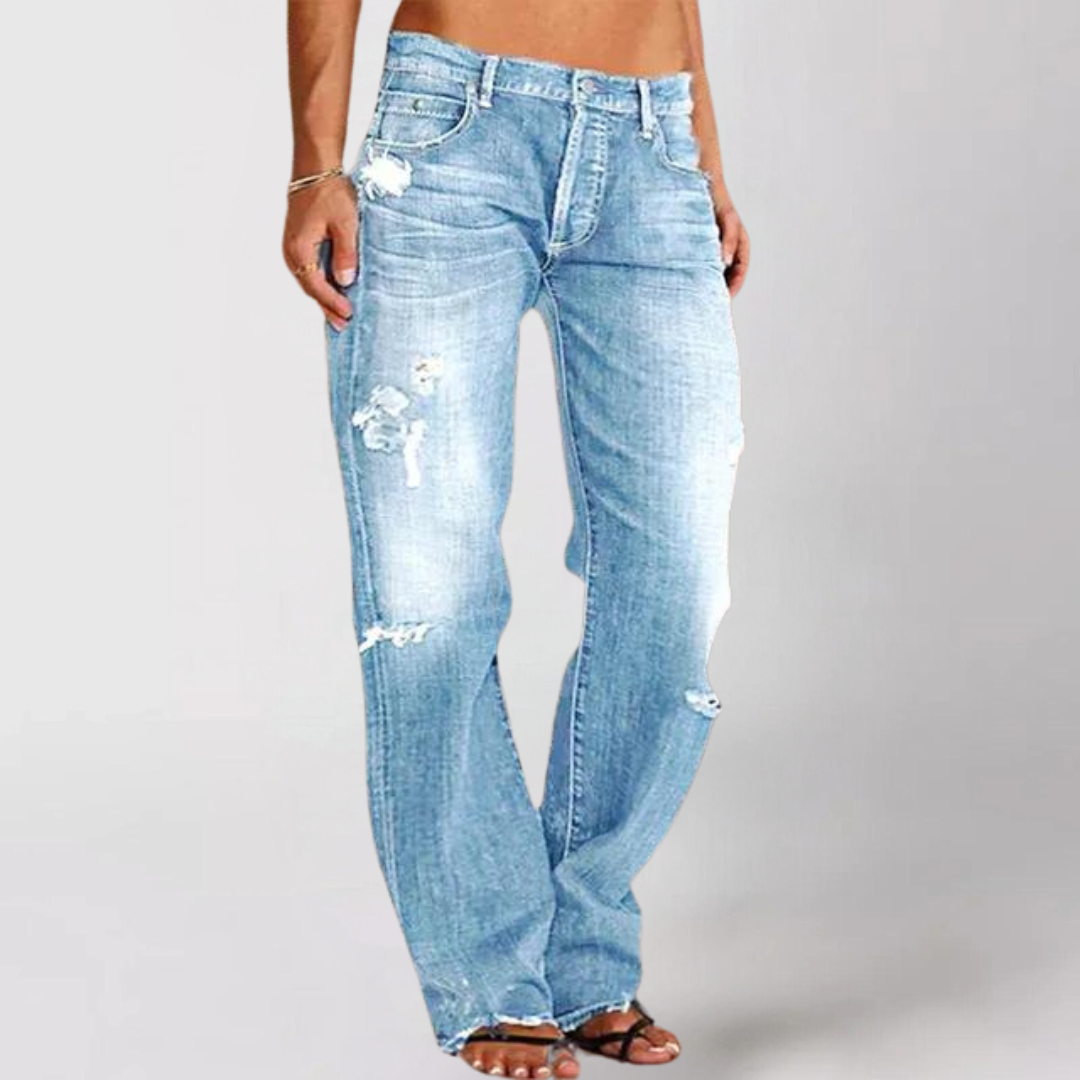 Victoliani | Lockere Weit Geschnittene Damen-Jeans – Stilvoll und Bequem