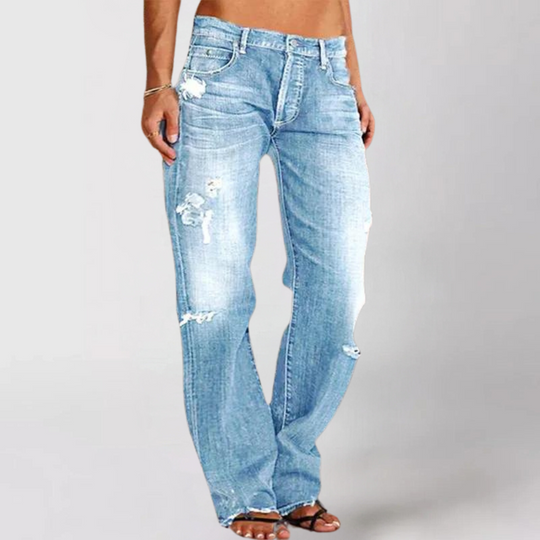 Victoliani | Lockere Weit Geschnittene Damen-Jeans – Stilvoll und Bequem
