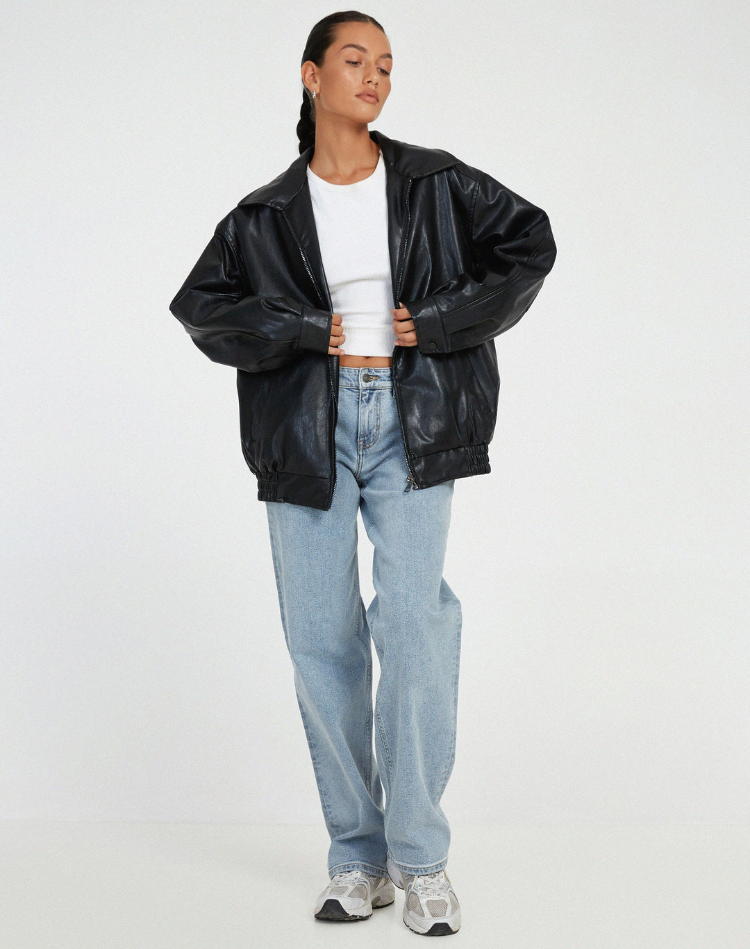 Vivalde | Lockere Lederjacke – Moderner Stil für Frauen