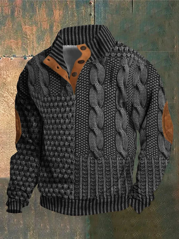 Hostevo | Bedruckter Herrenpullover mit elegantem Design – Stil und Komfort
