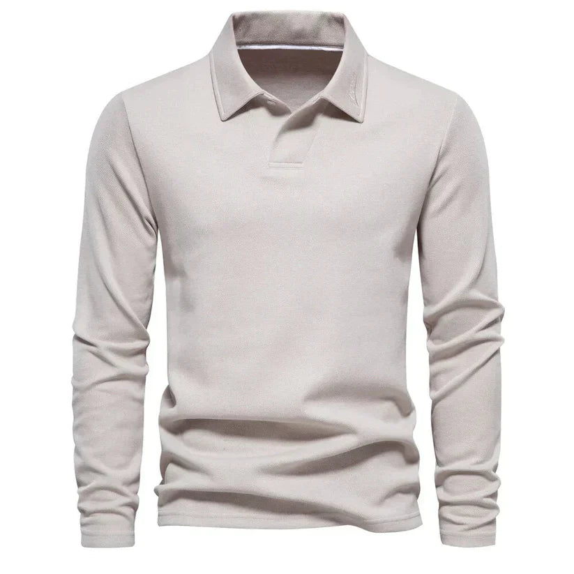 Kastez | Classic Langarm-Poloshirt für Männer – Zeitloser Stil & Komfort