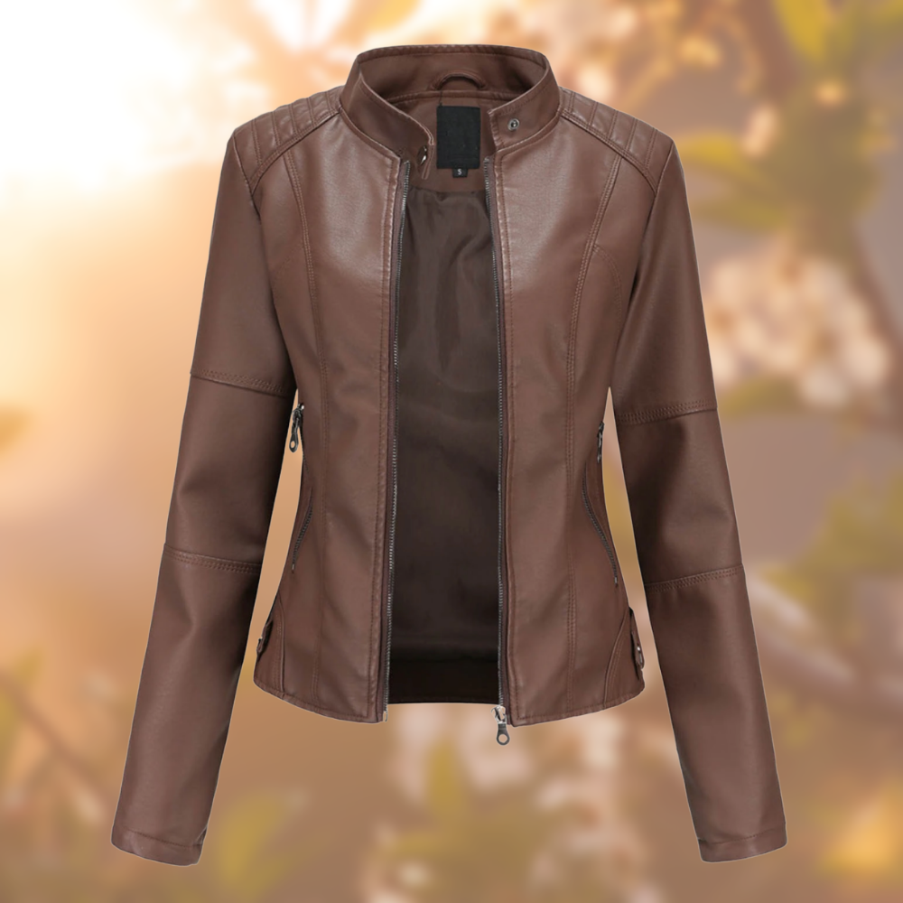 Anoria | Trendige Lederjacke – Unverwechselbarer Stil für Damen