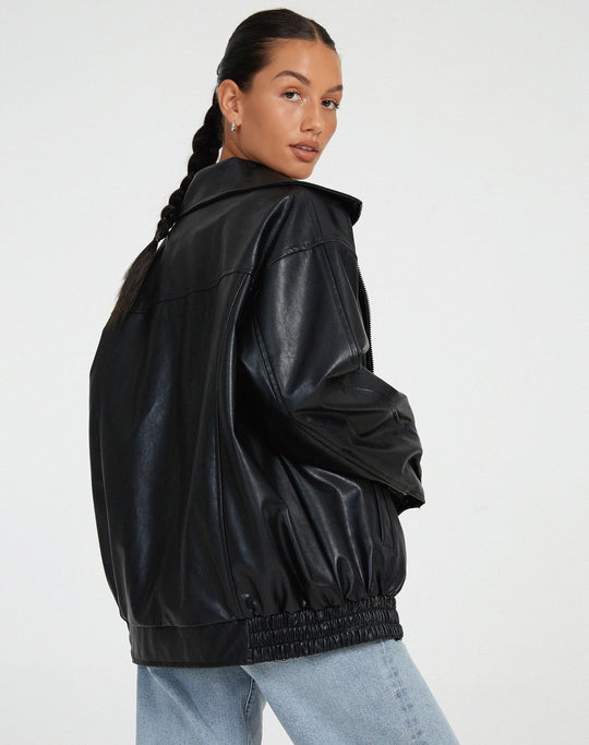 Vivalde | Lockere Lederjacke – Moderner Stil für Frauen