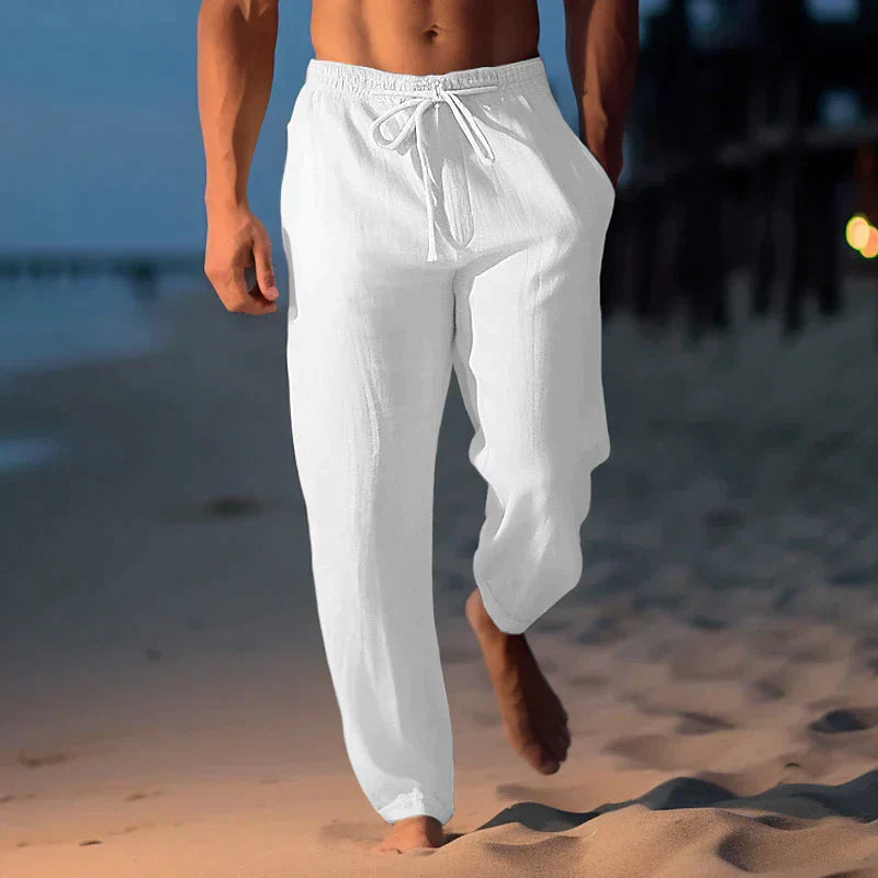 Homenio | Trendige Leinenhose für Herren – Bequeme und Stilvolle Sommermode