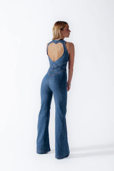 Jully | Hollywood Heart Ausschnitt Bodycon Jumpsuit – Stilvoll und Figurschmeichelnd