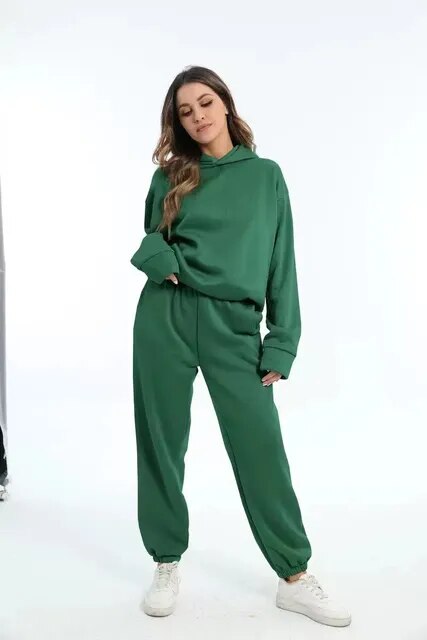 Kauzel | Set aus Kapuzenpulli und Jogginghose für Frauen - Bequem und Stylisch für Zuhause