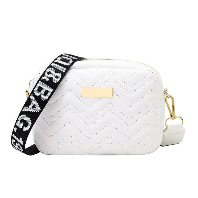 Kuchen | Kleine Umhängetasche für Frauen – Modische PU-Ledertasche mit verstellbarem Riemen