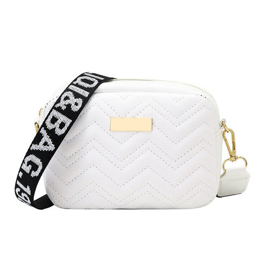 Kuchen | Kleine Umhängetasche für Frauen – Modische PU-Ledertasche mit verstellbarem Riemen