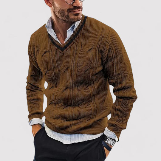 Ancene | Langer Strickpullover – Warm und Stilvoll für Kühle Tage
