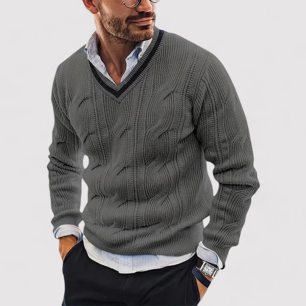 Ancene | Langer Strickpullover – Warm und Stilvoll für Kühle Tage