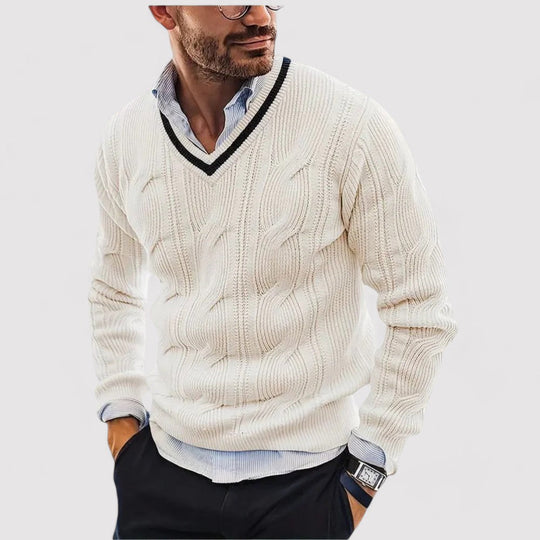 Ancene | Langer Strickpullover – Warm und Stilvoll für Kühle Tage