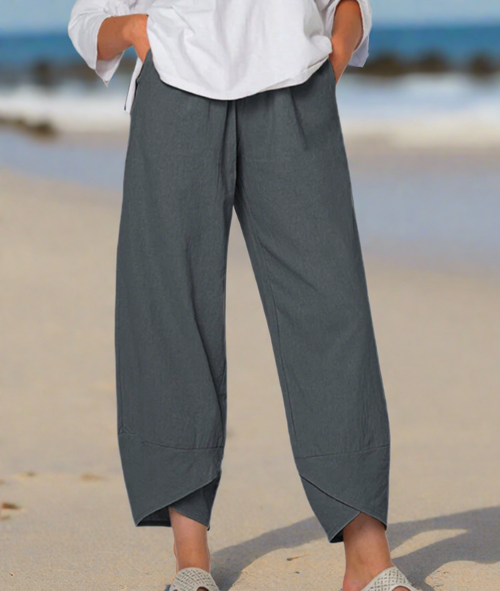 Pames | Damen-Hose aus leichtem Baumwollmaterial – Ideal für den Sommer
