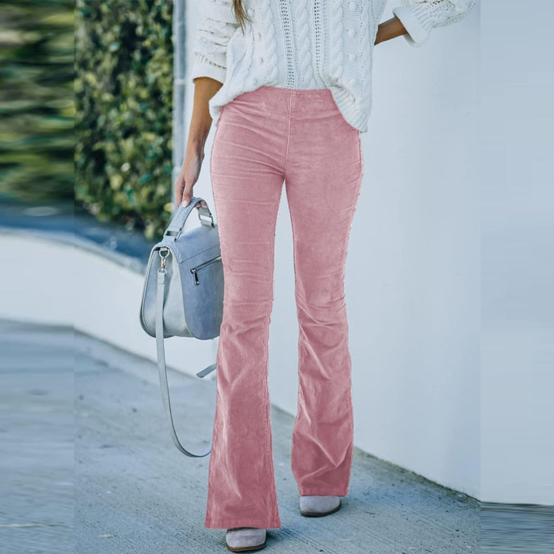 Valerie | Bequeme, Dehnbare Lange Cordhosen – Stil und Komfort vereint