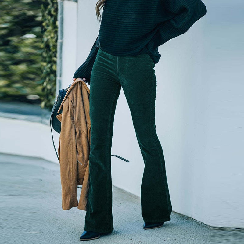 Valerie | Bequeme, Dehnbare Lange Cordhosen – Stil und Komfort vereint