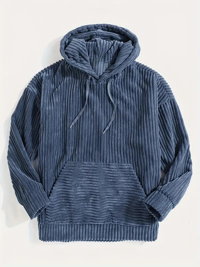 Halvia | Damen-Kapuzenpullover aus strukturiertem Cord – Stilvoll und Bequem für Jeden Tag