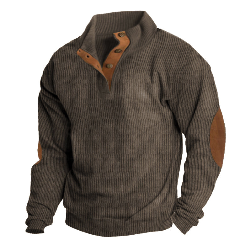Edin | Herrenpullover mit Knopfdetails – Stil und Komfort für jeden Tag