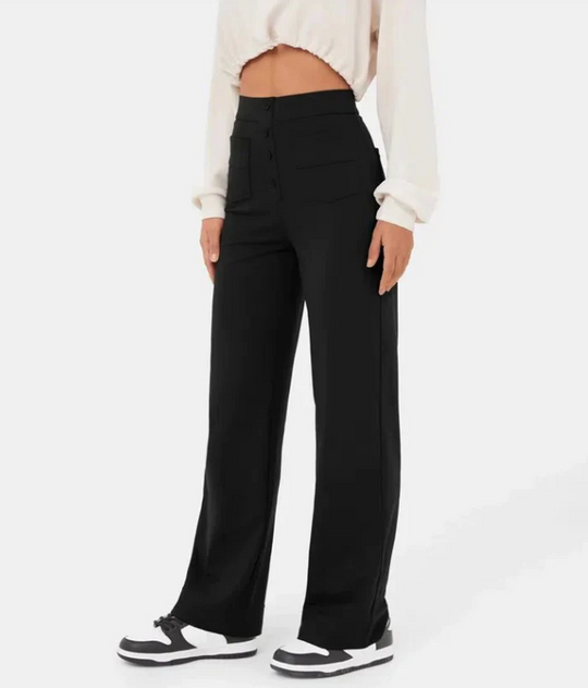 Elisa | Elastische Casual-Hose mit hoher Taille – Stil und Komfort vereint