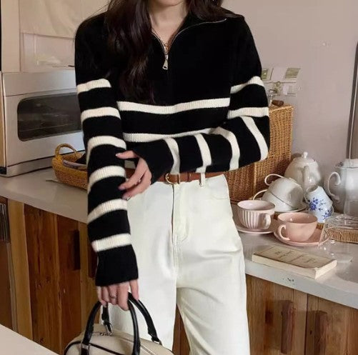 Ables | Frenchy Pullover – Gestreift und Aus Wolle für Stil und Komfort