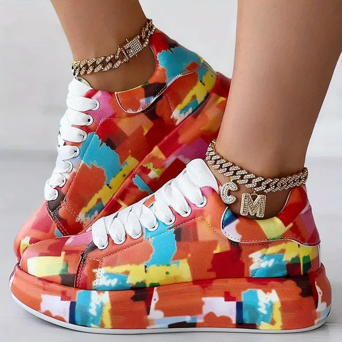 Evoon | Bunte Plateau-Sneaker – Trendiger Komfort für jeden Look