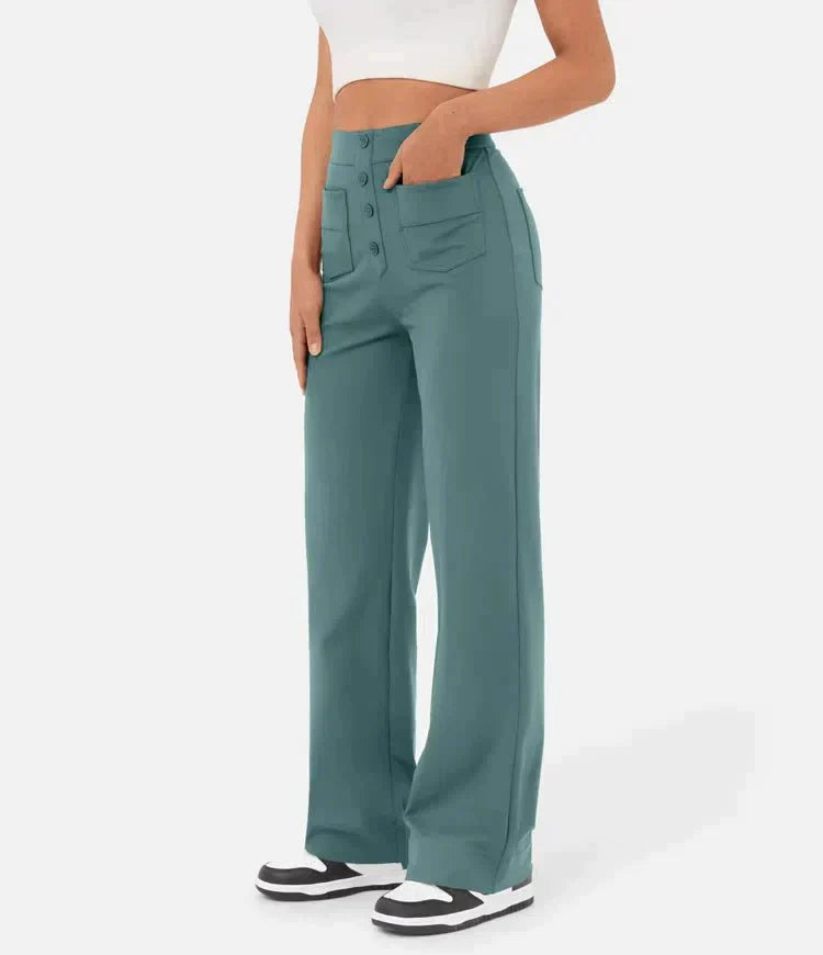 Elisa | Elastische Casual-Hose mit hoher Taille – Stil und Komfort vereint