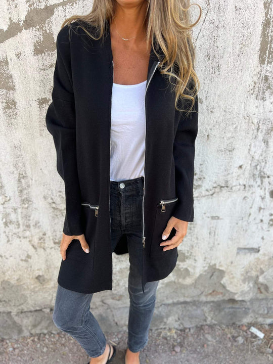 Alirave | Modische Strickjacke mit Zipper – Idealer Begleiter