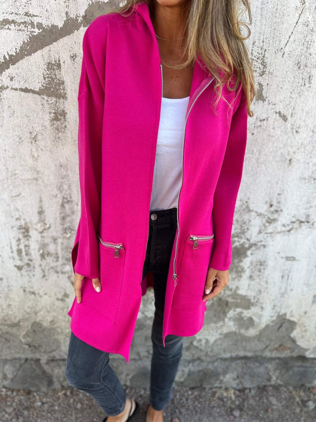 Alirave | Modische Strickjacke mit Zipper – Idealer Begleiter
