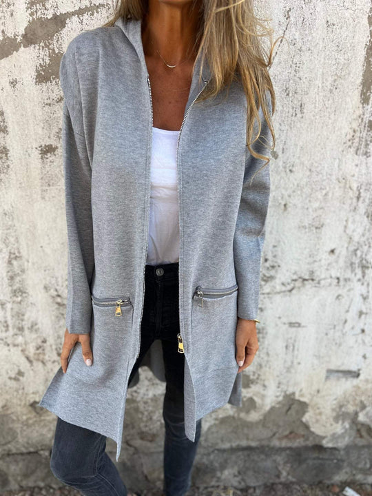 Alirave | Modische Strickjacke mit Zipper – Idealer Begleiter