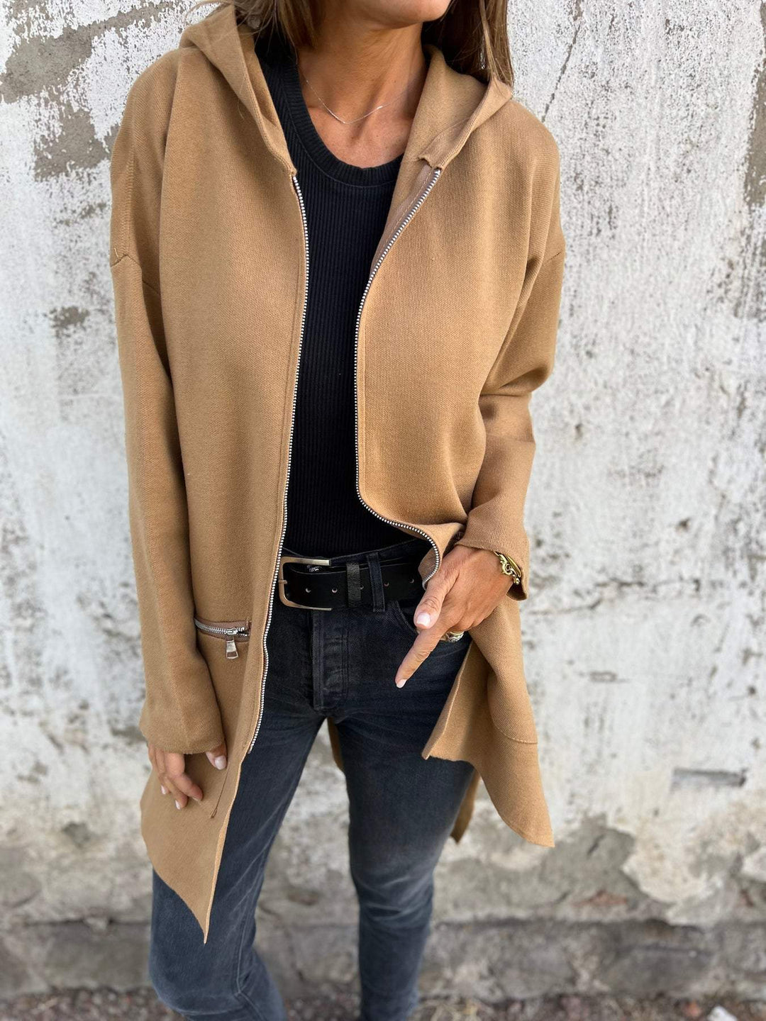 Alirave | Modische Strickjacke mit Zipper – Idealer Begleiter