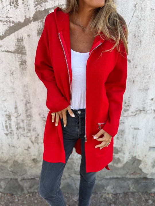Alirave | Modische Strickjacke mit Zipper – Idealer Begleiter