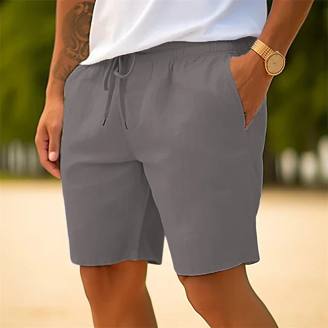 Victos | Herren Leinen-Kurze Hosen – Leicht und Bequem für den Sommer