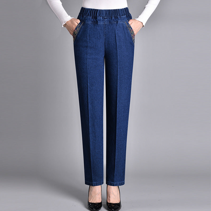 Buticka | Damenjeans – Mit Seitentaschen und vollem Gummibund