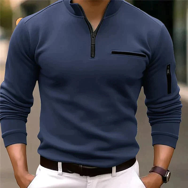 Tovas | Herren Quarter Zip Polo Shirt – Komfortabel & Vielseitig für Jeden Tag